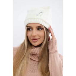 Kesi Women's cap Larisa K395 ecru