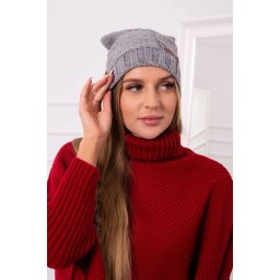 Kesi Cap with fleece Ula K271 gray