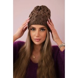 Kesi Cap with fleece Teresa K285 mocca
