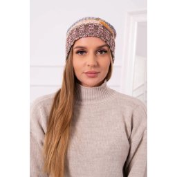 Kesi Cap with fleece Monika K256 mustard+brown