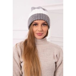 Kesi Cap with fleece Bojana K265 grey+white