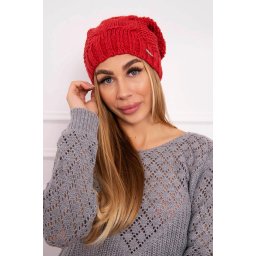 Kesi Cap with fleece Justyna K253 raspberry