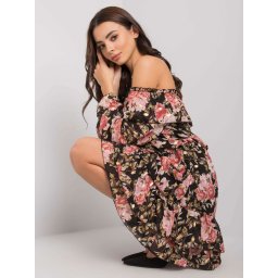 Dress-DHJ-SK-15015-2.73P-Black-Pink