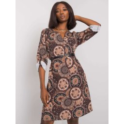 Dress-DHJ-SK-12336B.74P-brown