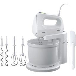 Mixer cu bol 3L 400W 4 viteze + turbo Alb