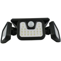 Lampa solara tripla split pentru exterior cu senzor de miscare
