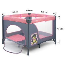 Patut bebe Playpen Fun Bear Roz 0+