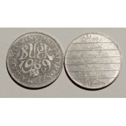 Ungaria 1969 - firma de aluminiu, medal de Anul Nou