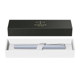 Stilou Parker Vector Royal XL Silver Blue, argintiu cu accesorii cromate