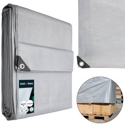 Prelată de protecție rezistentă universală argintie 160 g/m2 6x12 m