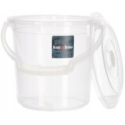 Găleată transparentă cu capac cu măsură - 5l