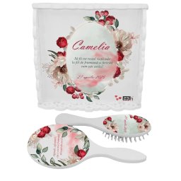 Tăviță gătit Mireasa, Bujori model Personalizat, 3 piese - ILIF502002