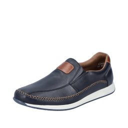 Pantofi barbati, piele naturala, 11962-14, bleumarin