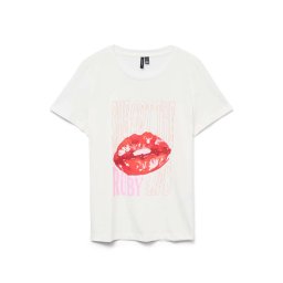 VERO MODA T-Shirt Vmsori Francis Ss Box Jrs 10325320 11-0602 TCX snow white