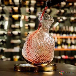 Decantor de bauturi Rotativ, auriu