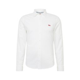 LEVI'S ® Cămașă 'Battery Housemark Slim Fit Shirt' roșu / alb