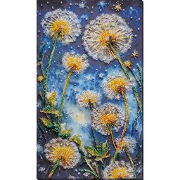Set broderie cu margele cusute, Lasa-ti visele sa zboare, 17x29 cm