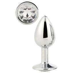 Gleaming Love - plug anal - metal argintiu