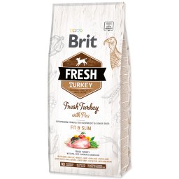 Brit Fresh Curcan si Mazare, Adult Fit & Slim, 12 kg