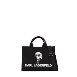 Karl Lagerfeld Plase de cumpărături 'Ikon' culoarea pielii / gri / negru / alb