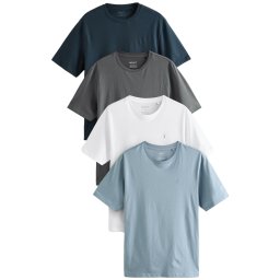 Next Tricou albastru deschis / albastru închis / gri închis / alb