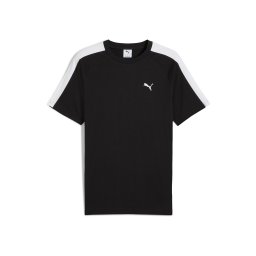 PUMA Tricou 'T7' negru / alb