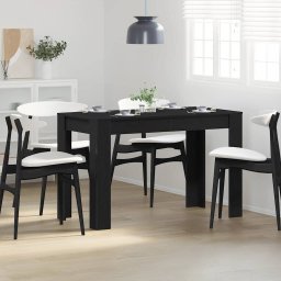 Masa de sufragerie din stejar negru 120x60x76 cm lemn prelucrat GartenMobel Dekor