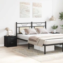 Noptiere 2 buc stejar negru 40x30x40 cm lemn de stratificat GartenMobel Dekor