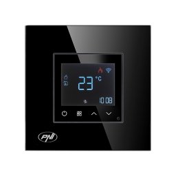 Termostat inteligent PNI CT25B WiFi pentru centrala termica pe gaz, montaj incastrat, 16A, control din aplicatia Tuya Smart, pro