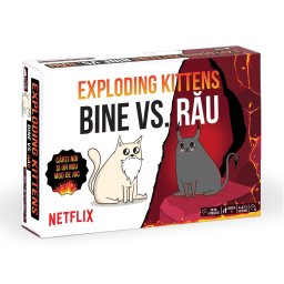 Joc de societate Exploding Kittens: BINE vs RAU