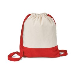 Saculet din bumbac 100% in 2 nuante, inchidere cu snur, Everestus, 8IA19046, rosu