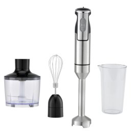 Set blender, tocator si mixer 3 in 1 Oliver Voltz OV51112JSC, 1500W, Metal, 2 viteze, Turbo, Negru/Inox