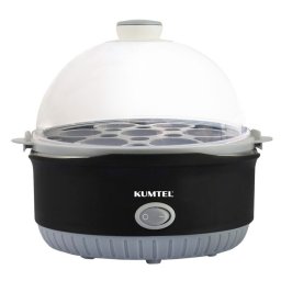 Fierbator de oua KUMTEL HEB-01, 350W, 7 oua, Indicator de putere, Negru/Gri