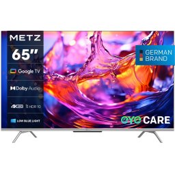 Televizor Metz LED 65MUD7000 164cm 65inch Smart Google TV 4K Ultra HD Clasa F Model 2024 Negru
