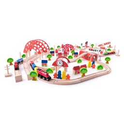 Set trenulet cu gara centrala Woody