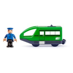 Locomotiva moderna cu baterii verde Woody