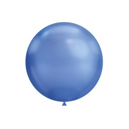 Set 2 baloane latex jumbo albastru chrome 46 cm