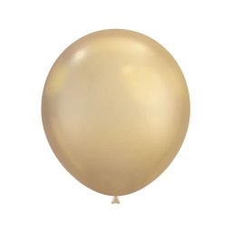 Set 2 baloane latex jumbo chrome auriu 46 cm