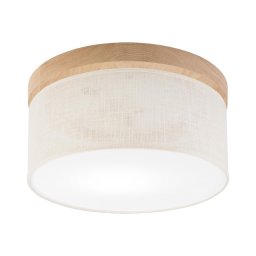 Plafonieră Brilagi BELLADONNA 1xE27/15W/230V d. 30 cm crem/stejar
