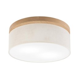 Plafonieră Brilagi BELLADONNA 2xE27/15W/230V d. 40 cm crem/stejar