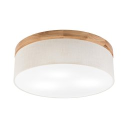 Plafonieră Brilagi BELLADONNA 3xE27/15W/230V d. 50 cm crem/stejar