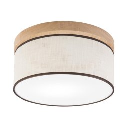 Plafonieră Brilagi BELLADONNA 1xE27/15W/230V d. 30 cm crem/stejar