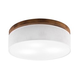 Brilagi - Plafonieră LED BELLADONNA 3xE27/15W/230V Ø 50 cm alb/stejar cireș