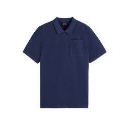 SCOTCH & SODA Polo Garment Dye Pique Chest Pocket 179927 SC401 navy