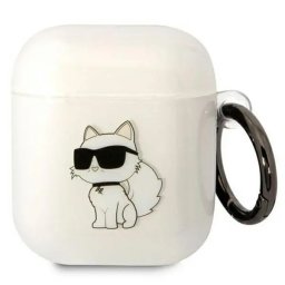 Husă Karl Lagerfeld Ikonik Choupette pentru AirPods 1/2 – Transparent