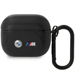 Husă Bmw Leather Curved Line pentru AirPods 3 – Negru