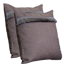 Set doua perne decorative cu fata detasabila, Hiko BASE taupe, 2x40x40cm