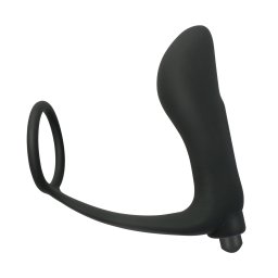 Vibrator Leso Silicone Single Ring Black