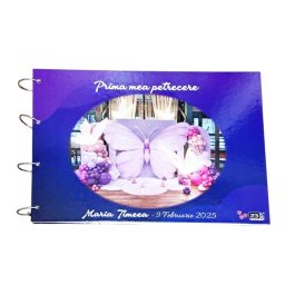 Guest Book personalizat Botez - carte mesaje invitați - ILIF502017