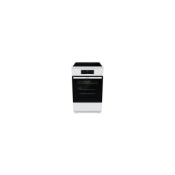 Aragaz Gorenje, 4 zone cu inductie + 1 cuptor electric - alb/negru
